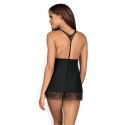 Obsessive - Chiccanta Babydoll + Stringi Czarne S/M Obsessive