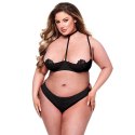Baci - Seksowny 2-Częściowy Zestaw Biustonosz i Stringi Czarny Queen Baci