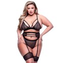 Baci - Seksowny 3-Częściowy Zestaw Czarny Queen Baci