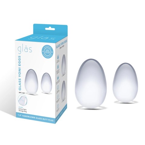 Glas - Szklane Jajka Yoni Do Ćwiczeń Mięśni Kegla Glas Glas - Szklane Jajka Yoni Do Ćwiczeń Mięśni Kegla Glas