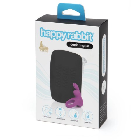 Happy Rabbit - Wibrujący Fioletowy Pierścień Na Penisa Z Etui Happy Rabbit Happy Rabbit - Wibrujący Fioletowy Pierścień Na Penisa Z Etui Happy Rabbit