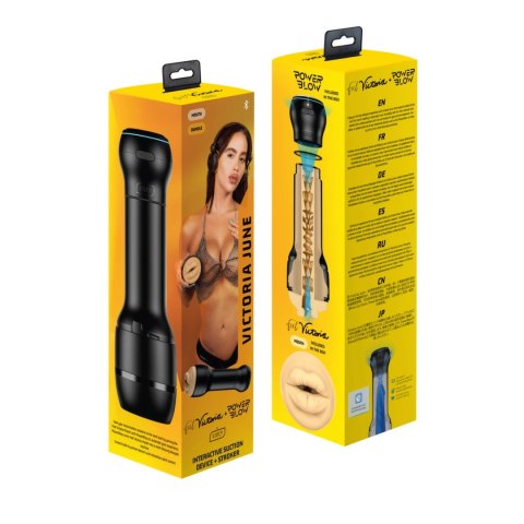 Kiiroo - Zestaw Masturbator Realistyczne Usta Victoria June + PowerBlow Kiiroo Kiiroo - Zestaw Masturbator Realistyczne Usta Victoria June + PowerBlow Kiiroo
