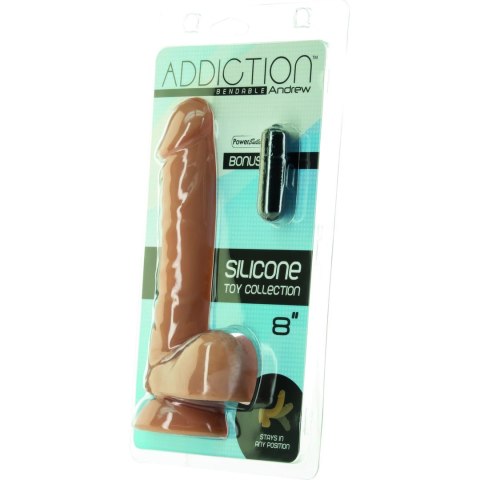 Addiction - Dildo Andrew 20 cm Karmelowe Addiction Addiction - Dildo Andrew 20 cm Karmelowe Addiction