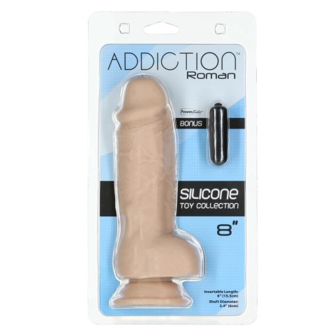 Addiction - Grube Dildo Roman 20 cm Beżowe Addiction Addiction - Grube Dildo Roman 20 cm Beżowe Addiction