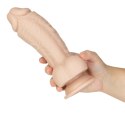 Addiction - Grube Dildo Roman 20 cm Beżowe Addiction