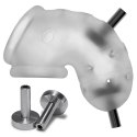Oxballs - Airlock Electro Air-Lite Klatka Na Penisa Elektro Przezroczysta Oxballs