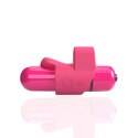 The Screaming O - 4T FingO Slim Mini Wibrator Z Silikonową Nakładką Czerwony The Screaming O