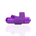 The Screaming O - 4T FingO Slim Mini Wibrator Z Silikonową Nakładką Fioletowy The Screaming O