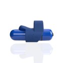 The Screaming O - 4T FingO Slim Mini Wibrator Z Silikonową Nakładką Niebieski The Screaming O