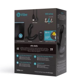 B-Vibe - Masażer Prostaty 360 z Pilotem Czarny B-Vibe