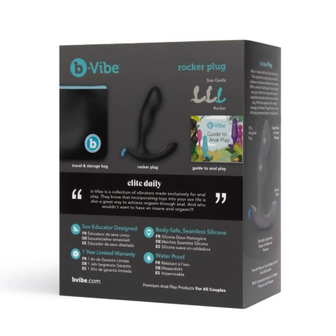 B-Vibe - Wtyczka Masażer Prostaty Czarny B-Vibe B-Vibe - Wtyczka Masażer Prostaty Czarny B-Vibe