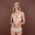 Bye Bra - Biustonosz Ultra Plunge Beżowy L Bye Bra