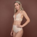 Bye Bra - Biustonosz Ultra Plunge Beżowy M Bye Bra