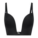 Bye Bra - Biustonosz Ultra Plunge Czarny S Bye Bra