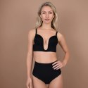 Bye Bra - Biustonosz Ultra Plunge Czarny S Bye Bra