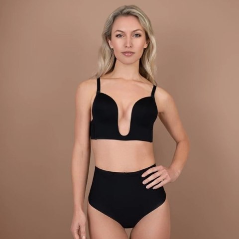 Bye Bra - Biustonosz Ultra Plunge Czarny S Bye Bra Bye Bra - Biustonosz Ultra Plunge Czarny S Bye Bra