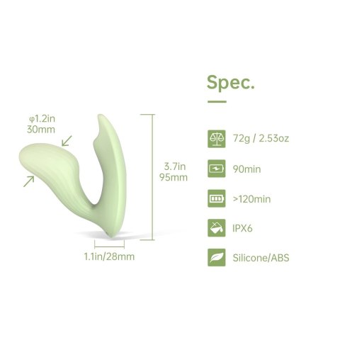 Magic Motion - Zdalnie Sterowany Wibrator Zielony Umi Smart Magic Motion Magic Motion - Zdalnie Sterowany Wibrator Zielony Umi Smart Magic Motion