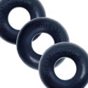 Oxballs - Ringer Cockring 3-pack Zestaw 3 Silikonowych Pierścieni Na Penisa Czarne Oxballs