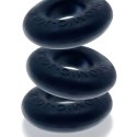 Oxballs - Ringer Cockring 3-pack Zestaw 3 Silikonowych Pierścieni Na Penisa Czarne Oxballs