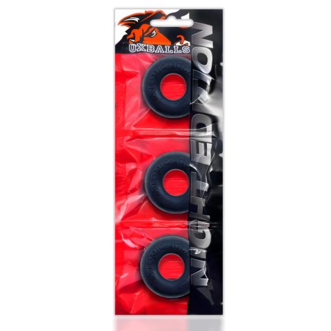 Oxballs - Ringer Cockring 3-pack Zestaw 3 Silikonowych Pierścieni Na Penisa Czarne Oxballs Oxballs - Ringer Cockring 3-pack Zestaw 3 Silikonowych Pierścieni Na Penisa Czarne Oxballs