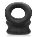 Oxballs - Tri-Squeeze Silikonowy Pierścień Erekcyjny Na Penisa 3w1 Czarny Oxballs