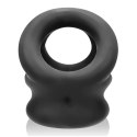 Oxballs - Tri-Squeeze Silikonowy Pierścień Erekcyjny Na Penisa 3w1 Czarny Oxballs