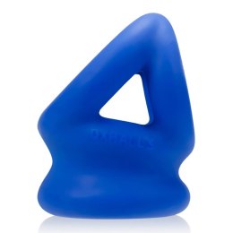 Oxballs - Tri-Squeeze Silikonowy Pierścień Erekcyjny Na Penisa 3w1 Niebieski Oxballs
