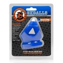 Oxballs - Tri-Squeeze Silikonowy Pierścień Erekcyjny Na Penisa 3w1 Niebieski Oxballs