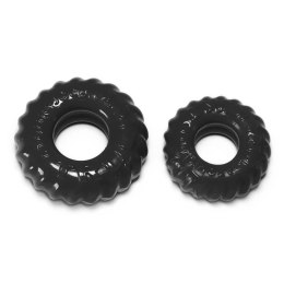 Oxballs - Truckt Cockring 2-pack Pierścień Erekcyjny Na Penisa Mały i Duży Czarny Oxballs