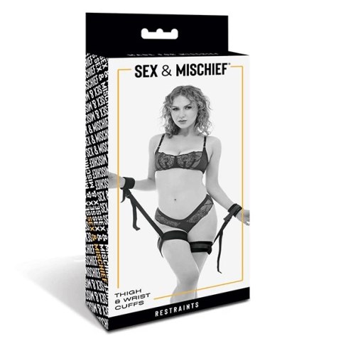 Sportsheets - Sex & Mischief Mankiety Na Ręce i Uda Związane Sportsheets Sportsheets - Sex & Mischief Mankiety Na Ręce i Uda Związane Sportsheets
