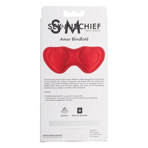 Sportsheets - Sex & Mischief Opaska Na Oczy Czerwona Sportsheets Sportsheets - Sex & Mischief Opaska Na Oczy Czerwona Sportsheets