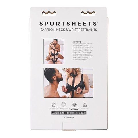 Sportsheets - Skórzana Obroża Na Szyję Z Mankietami Na Ręce Sportsheets Sportsheets - Skórzana Obroża Na Szyję Z Mankietami Na Ręce Sportsheets