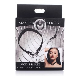 Choker z zamkiem w kształcie serca i kluczem XR Brands XR Brands