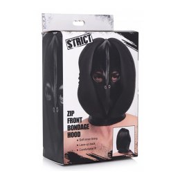 Maska do bondage z zamkiem błyskawicznym z przodu XR Brands XR Brands