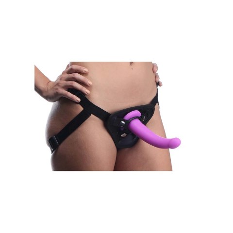 Silikonowe dildo G-Spot z uprzężą XR Brands XR Brands Silikonowe dildo G-Spot z uprzężą XR Brands XR Brands