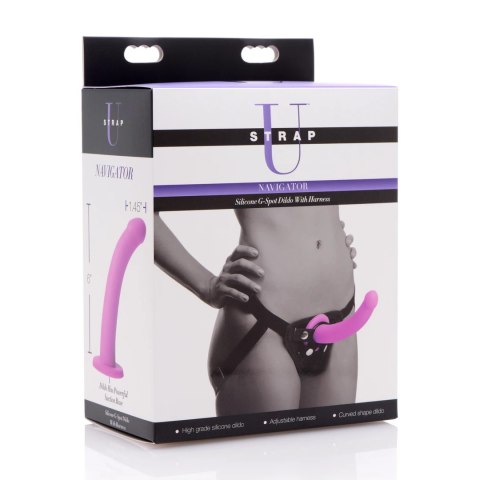 Silikonowe dildo G-Spot z uprzężą XR Brands XR Brands Silikonowe dildo G-Spot z uprzężą XR Brands XR Brands