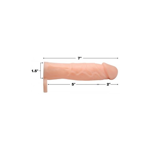 Silikonowy rękaw na penisa - 2/5 cm XR Brands XR Brands Silikonowy rękaw na penisa - 2/5 cm XR Brands XR Brands