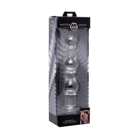 Szklane dildo z 3 wypustkami Mammoth XR Brands XR Brands Szklane dildo z 3 wypustkami Mammoth XR Brands XR Brands