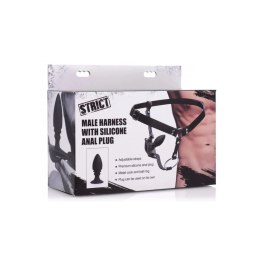 Uprząż męska z silikonowym korkiem analnym XR Brands XR Brands