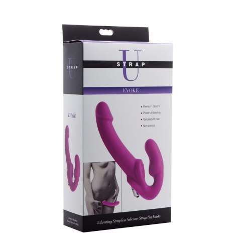 Wibrujący silikonowy dildo bez paska Evoke XR Brands XR Brands Wibrujący silikonowy dildo bez paska Evoke XR Brands XR Brands