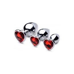 Zestaw korków analnych Red Heart XR Brands XR Brands