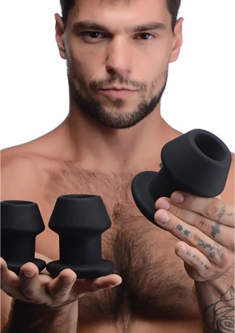 Zestaw wydrążonych korków analnych XR Brands XR Brands Zestaw wydrążonych korków analnych XR Brands XR Brands