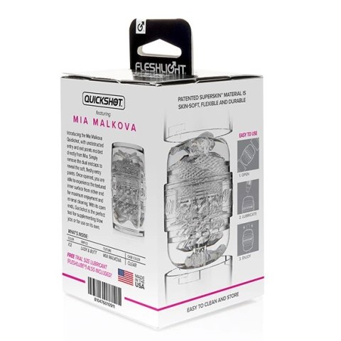 Fleshlight - Quickshot Mia Malkova Podwójny Masturbator Pochwa i Odbyt Fleshlight Fleshlight - Quickshot Mia Malkova Podwójny Masturbator Pochwa i Odbyt Fleshlight