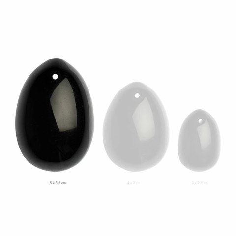 Kulka gejszy - La Gemmes Yoni Egg Black Obsidian L La Gemmes