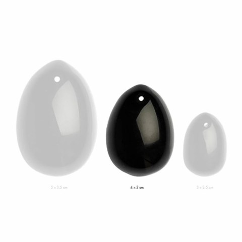 Kulka gejszy - La Gemmes Yoni Egg Black Obsidian M La Gemmes Kulka gejszy - La Gemmes Yoni Egg Black Obsidian M La Gemmes