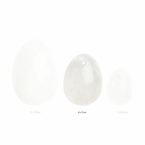 Kulka gejszy - La Gemmes Yoni Egg Clear Quartz M La Gemmes Kulka gejszy - La Gemmes Yoni Egg Clear Quartz M La Gemmes