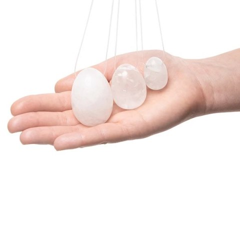 Kulka gejszy - La Gemmes Yoni Egg Clear Quartz M La Gemmes Kulka gejszy - La Gemmes Yoni Egg Clear Quartz M La Gemmes