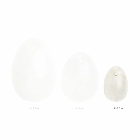 Kulka gejszy - La Gemmes Yoni Egg Clear Quartz S La Gemmes Kulka gejszy - La Gemmes Yoni Egg Clear Quartz S La Gemmes