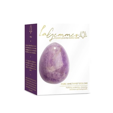 Kulka gejszy - La Gemmes Yoni Egg Pure Amethyst M La Gemmes Kulka gejszy - La Gemmes Yoni Egg Pure Amethyst M La Gemmes