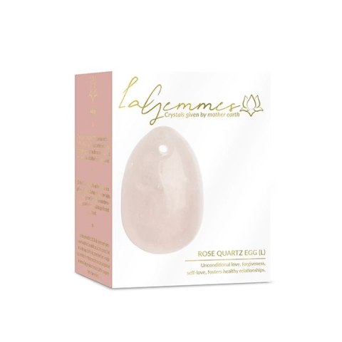 Kulka gejszy - La Gemmes Yoni Egg Rose Quartz L La Gemmes Kulka gejszy - La Gemmes Yoni Egg Rose Quartz L La Gemmes